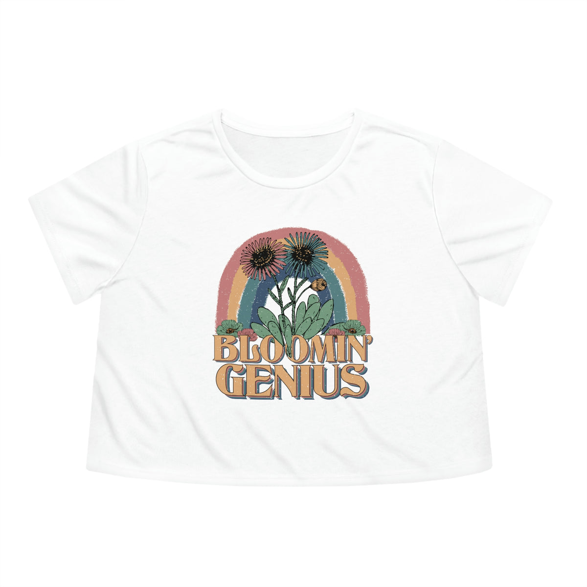 Bloomin' Genius Womens Crop Tee