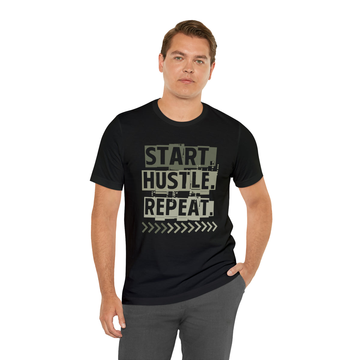 Start Hustle Repeat Mens Tee