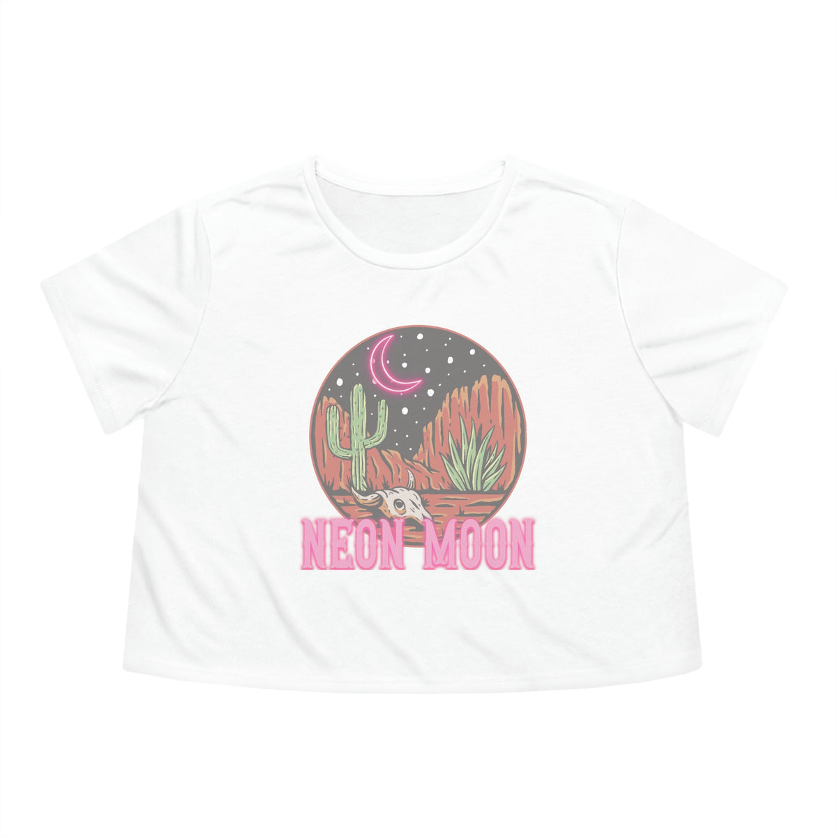 Neon Moon Crop Tee