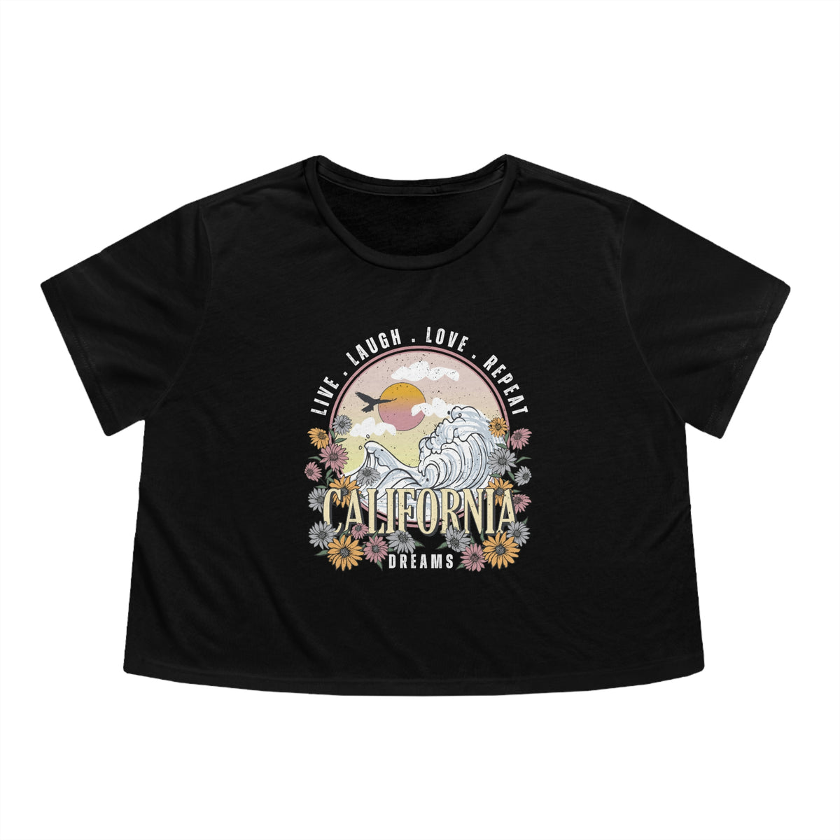 California Dreams Womens Crop Tee