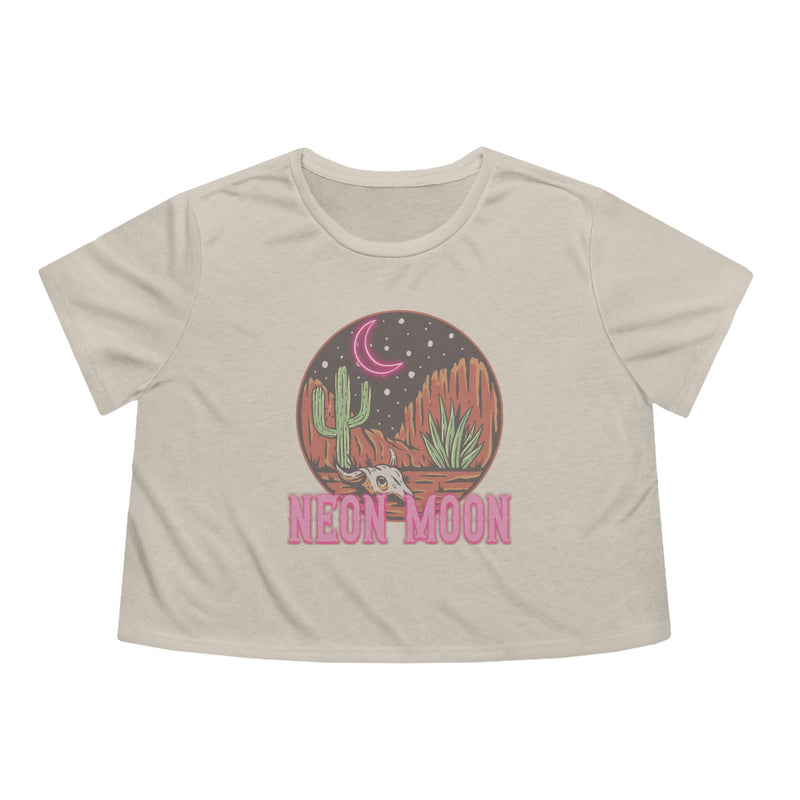 Neon Moon Womens Crop Tee