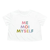 Me Moi Myself Womens Crop Tee