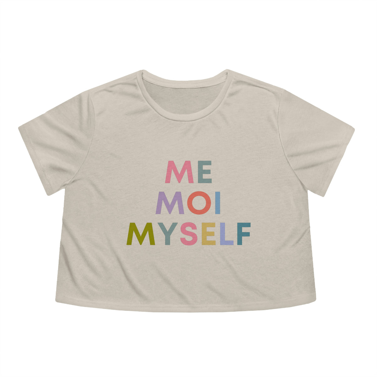 Me Moi Myself Womens Crop Tee