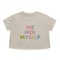 Me Moi Myself Womens Crop Tee