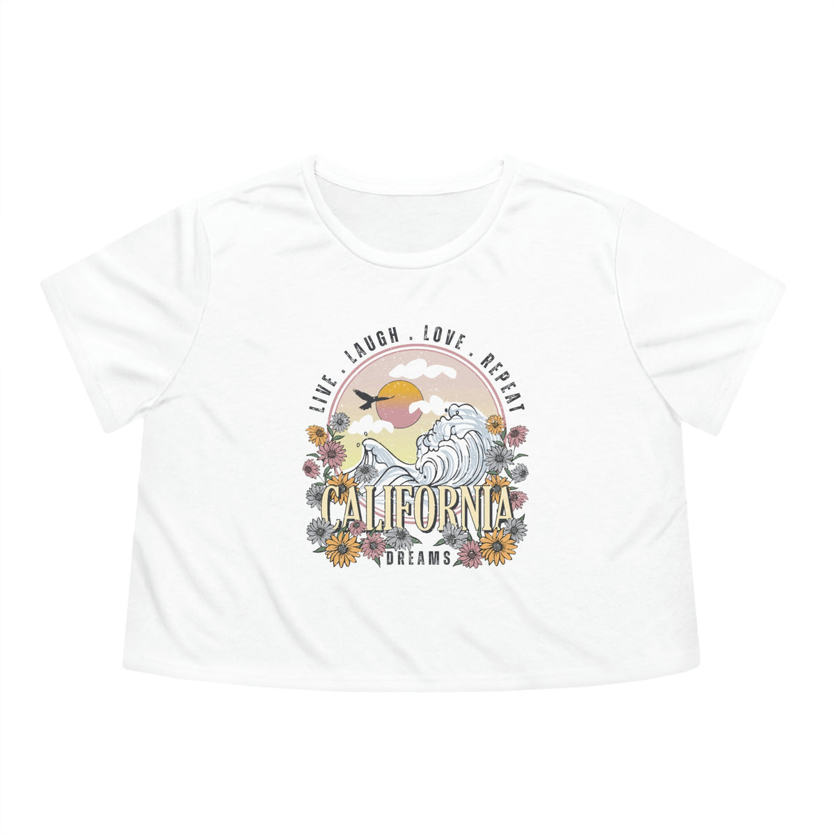 California Dreams Womens Crop Tee