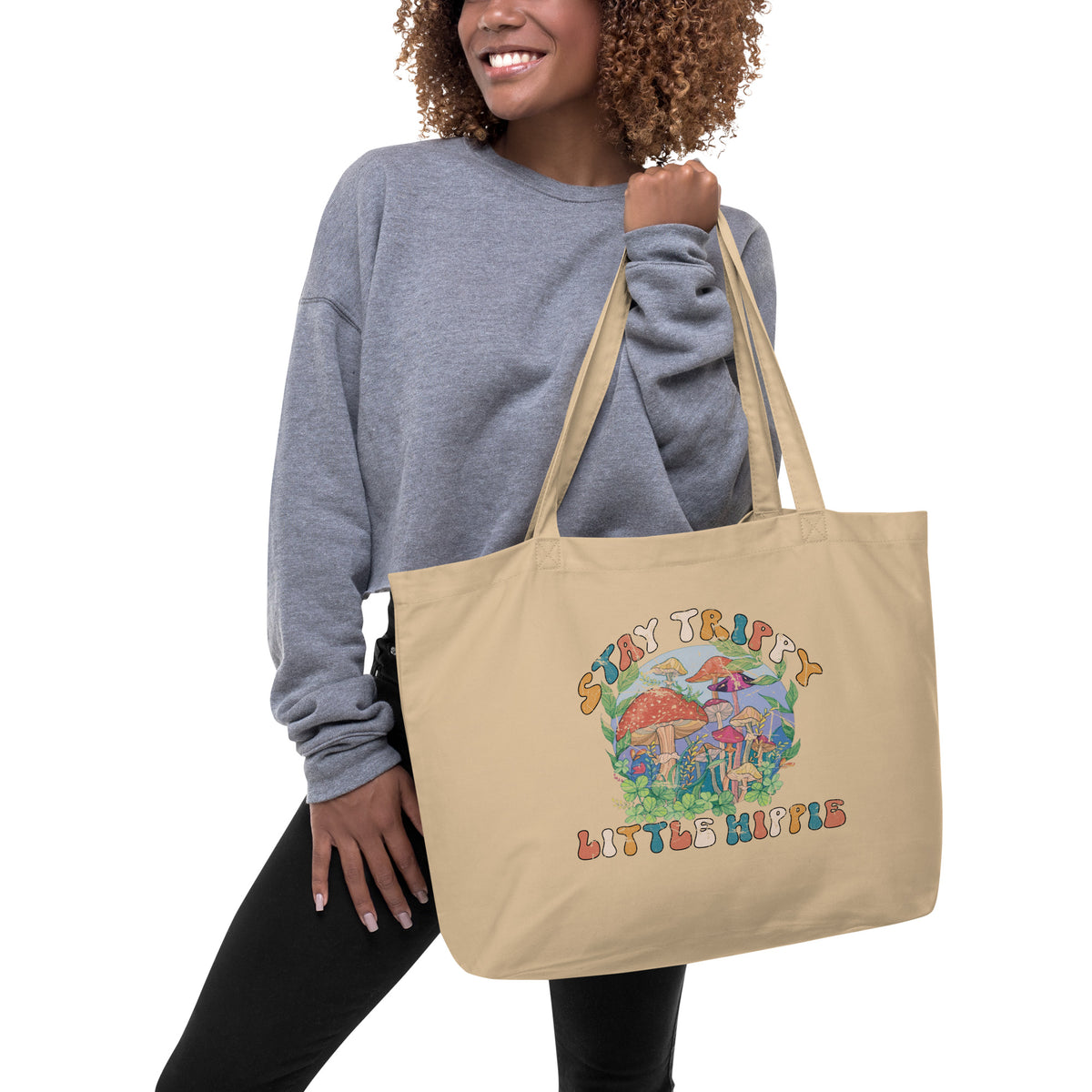 Stay Trippy Little Hippie Eco Tote