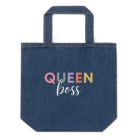 Queen Boss Denim Tote