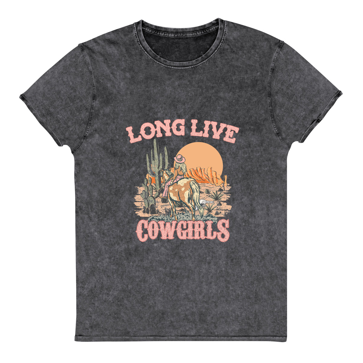 Long Live Cowgirls Mineral Wash Tee