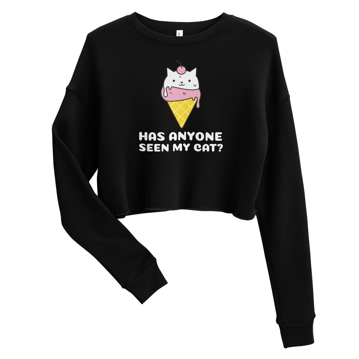 Anyone Seen My Cat? Crop Sweatshirt