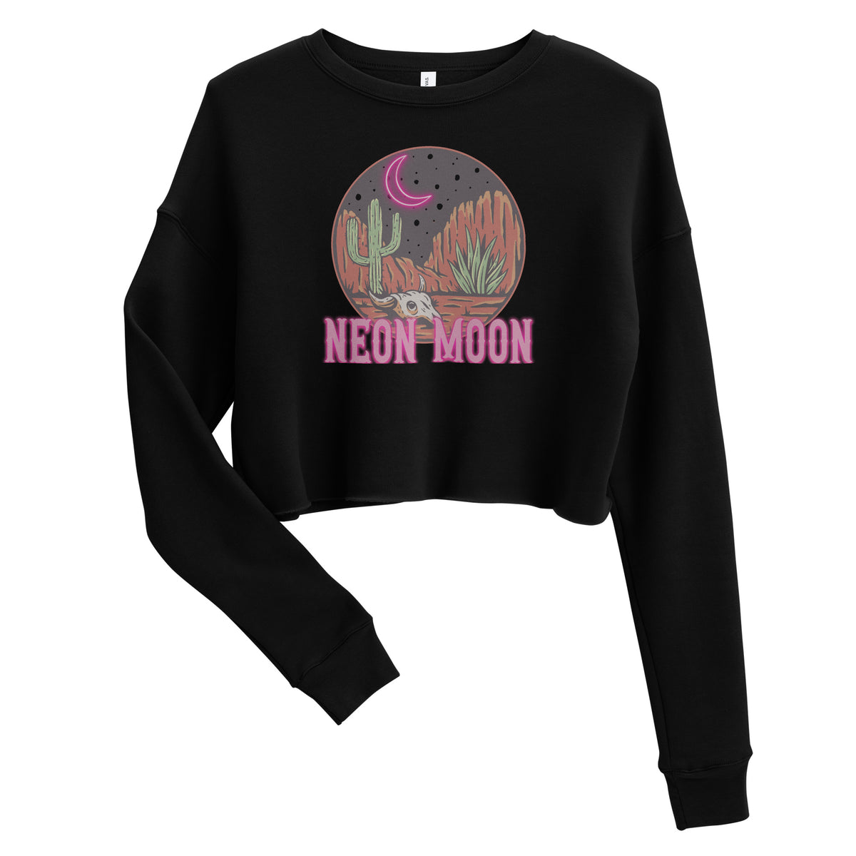 Neon Moon Crop Sweatshirt