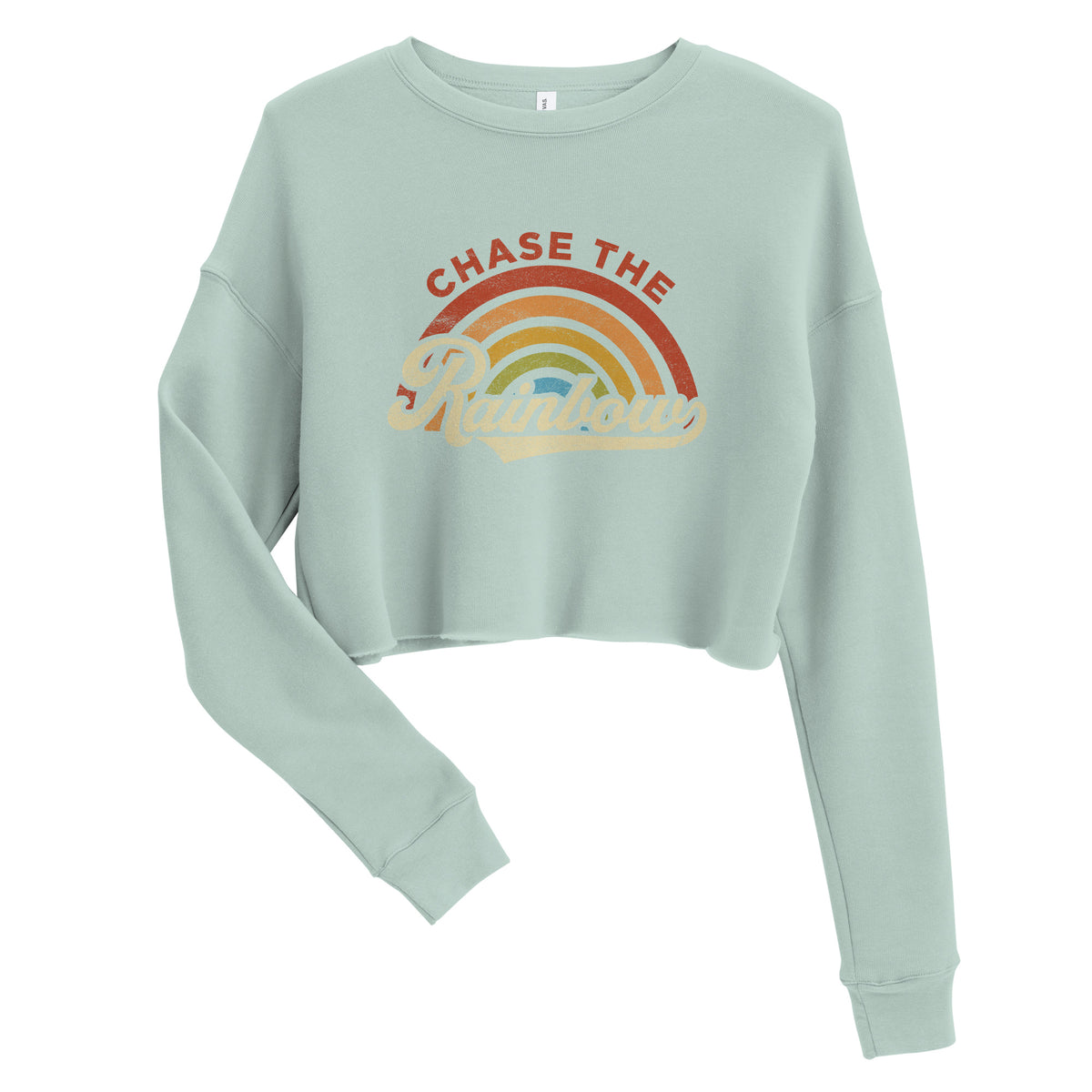 Chase The Rainbow Crop Sweatshirt