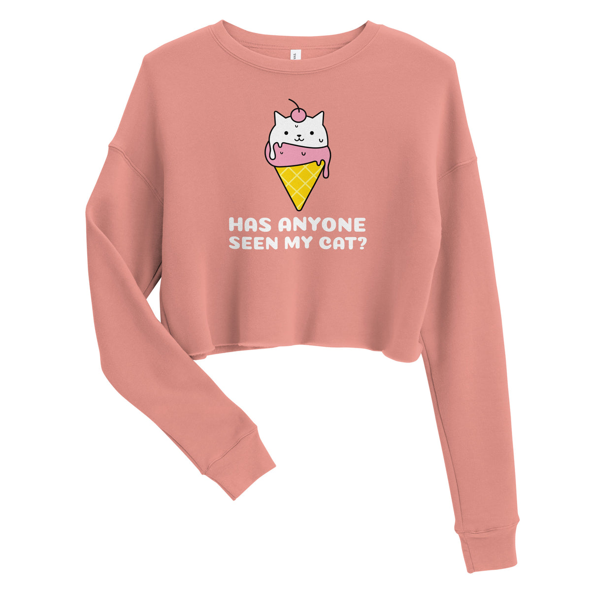 Anyone Seen My Cat? Crop Sweatshirt