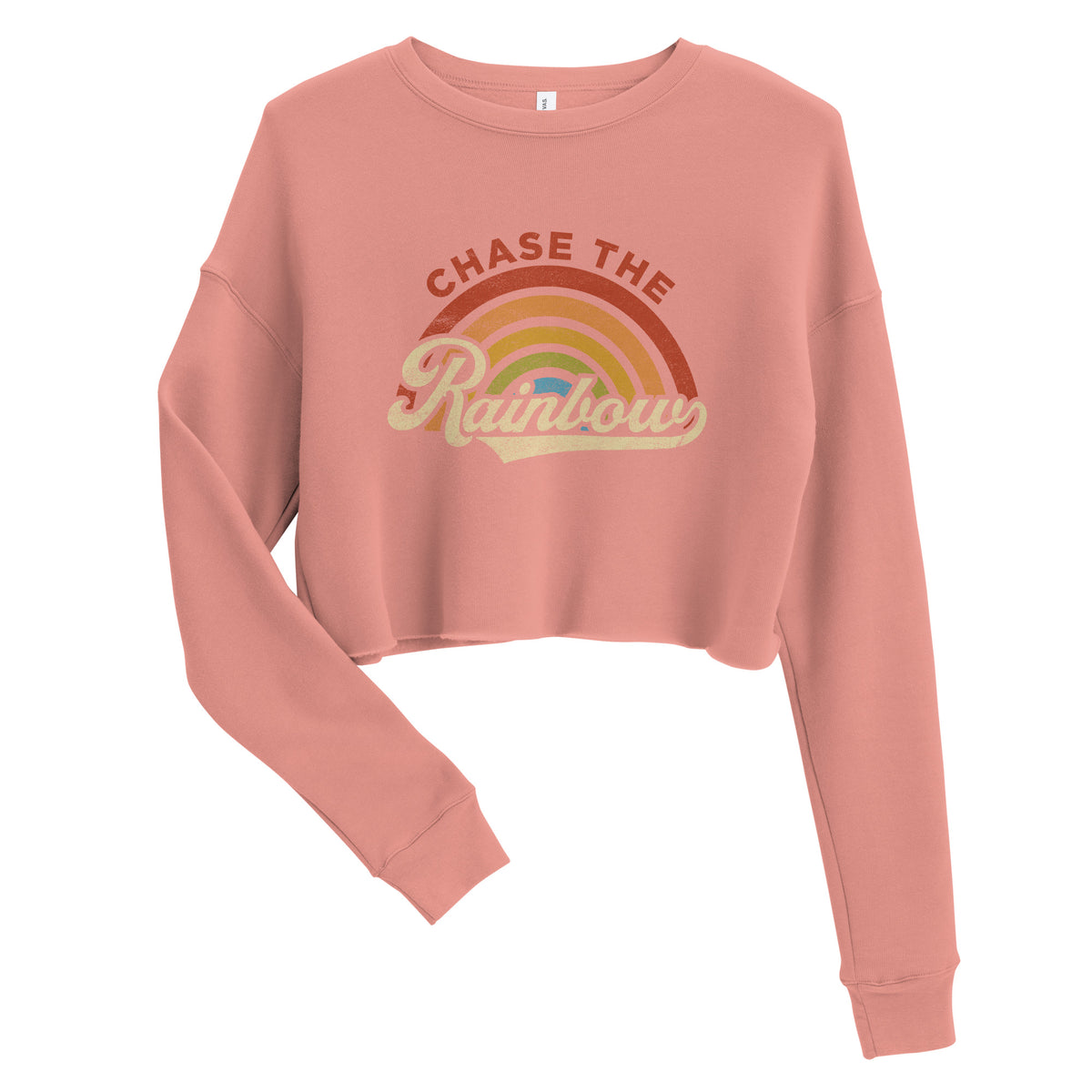 Chase The Rainbow Crop Sweatshirt