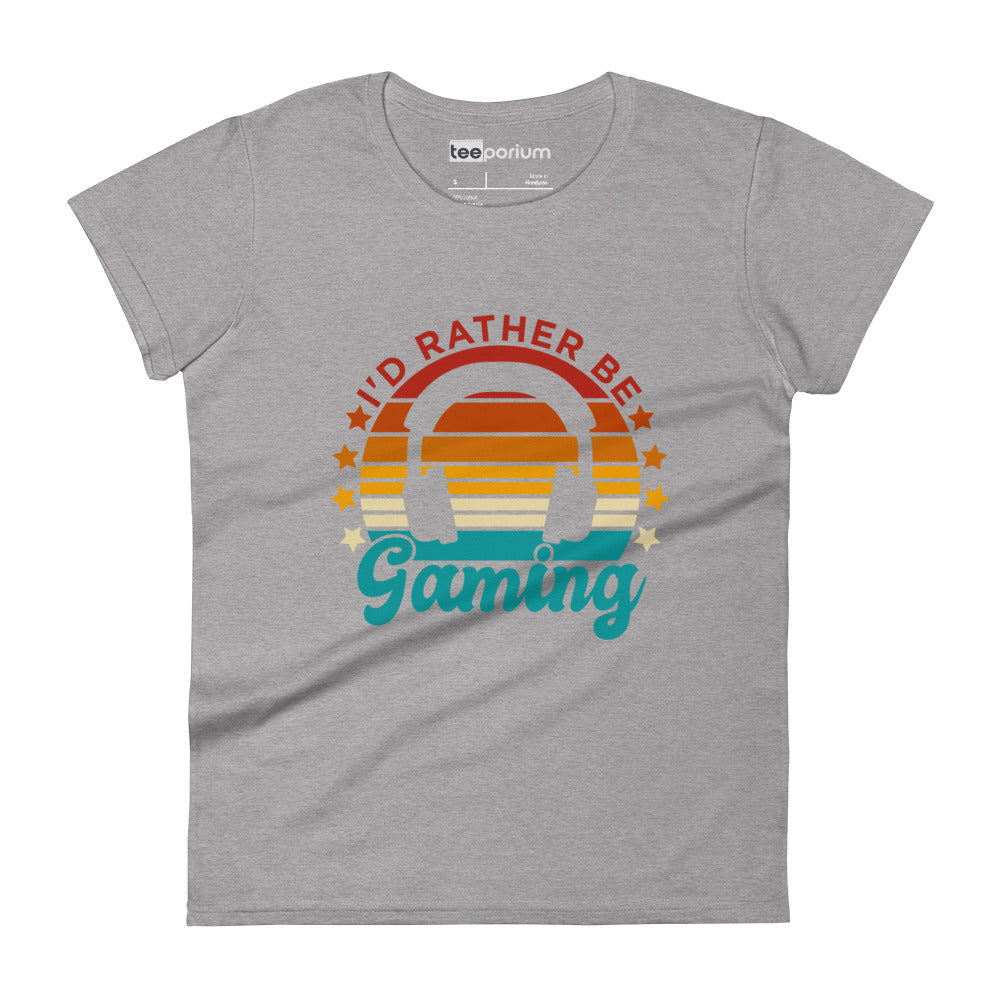 I'd Rather Be Gaming lI Womens Tee