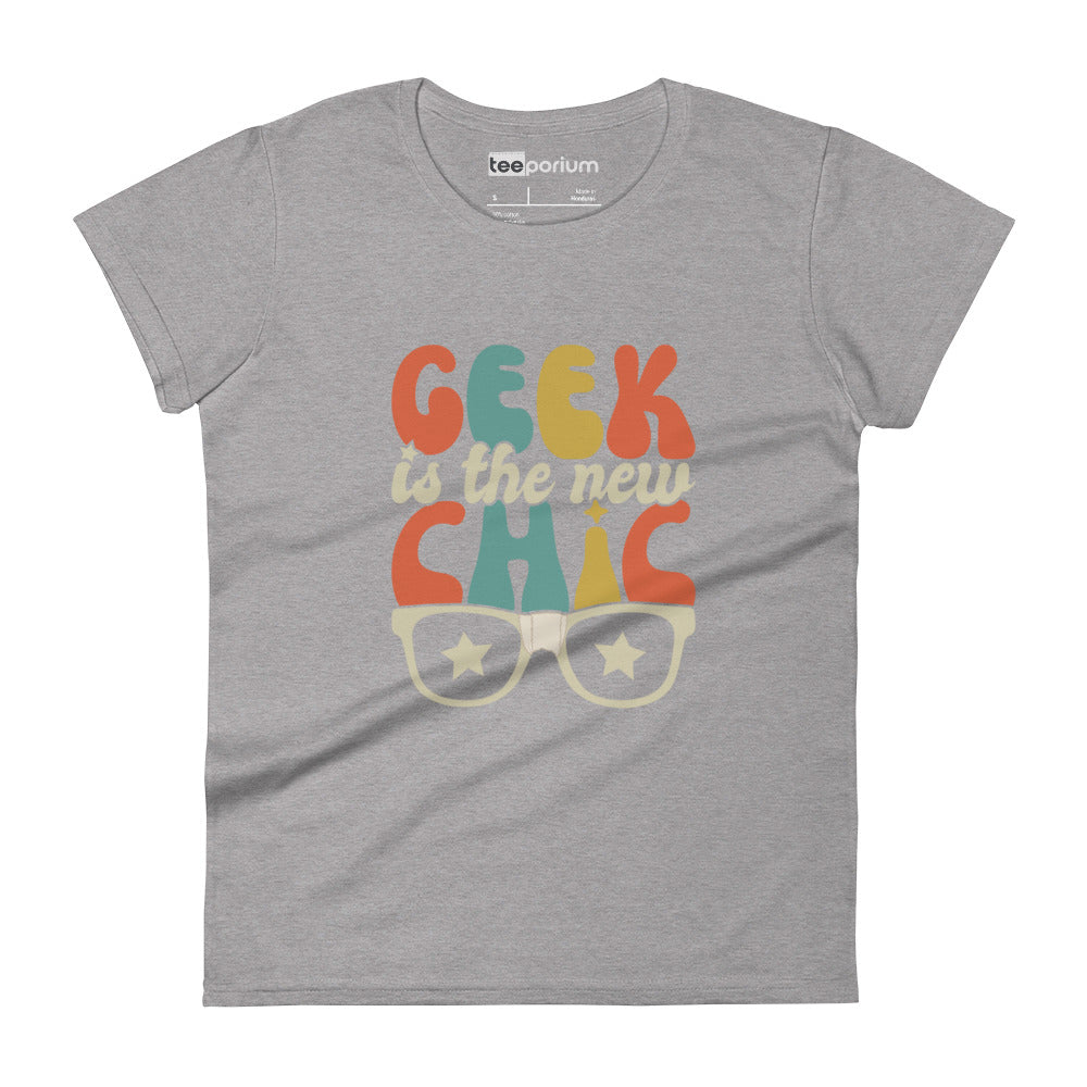 Geek Is The New Chic V Womens Tee